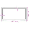 Wall Shelf 100x50x(2-6) cm Untreated Solid Wood Oak