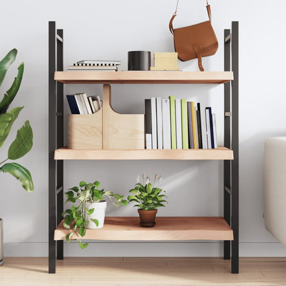 Wall Shelf 100x60x(2-6) cm Untreated Solid Wood Oak