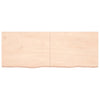 Wall Shelf 160x60x(2-4) cm Untreated Solid Wood Oak