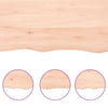 Wall Shelf 160x60x(2-4) cm Untreated Solid Wood Oak