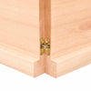 Wall Shelf 160x60x(2-4) cm Untreated Solid Wood Oak