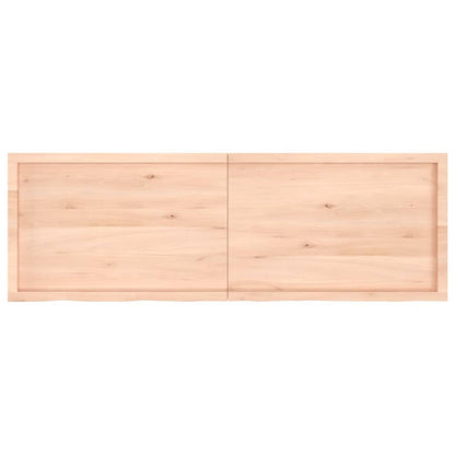 Wall Shelf 180x60x(2-6) cm Untreated Solid Wood Oak