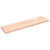 Wall Shelf 200x50x(2-6) cm Untreated Solid Wood Oak