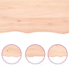Wall Shelf 200x50x(2-6) cm Untreated Solid Wood Oak
