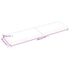 Wall Shelf 200x50x(2-6) cm Untreated Solid Wood Oak