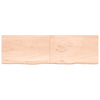 Wall Shelf 200x60x(2-4) cm Untreated Solid Wood Oak
