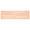 Wall Shelf 200x60x(2-4) cm Untreated Solid Wood Oak