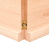 Wall Shelf 200x60x(2-4) cm Untreated Solid Wood Oak