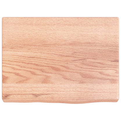 Wall Shelf Light Brown 40x30x(2-4) cm Treated Solid Wood Oak