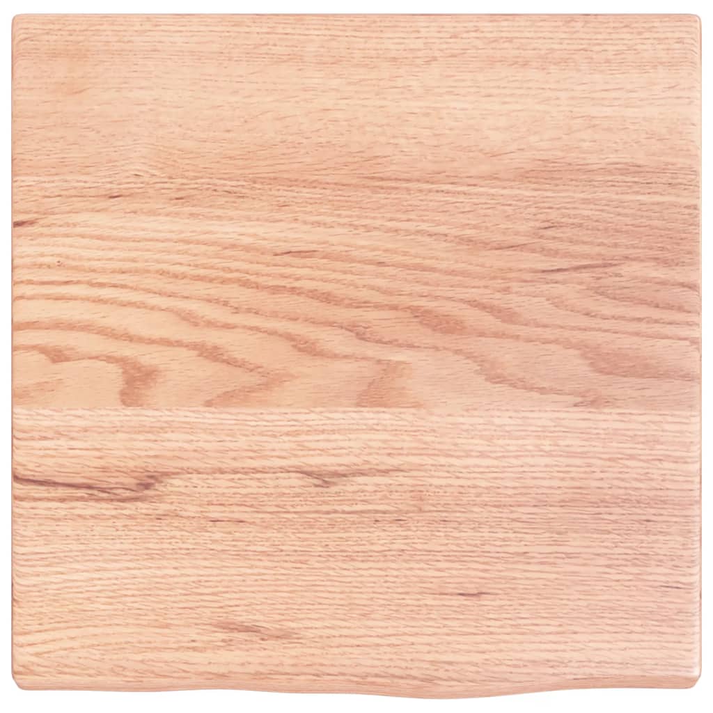 Wall Shelf Light Brown 40x40x2 cm Treated Solid Wood Oak