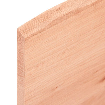 Wall Shelf Light Brown 40x40x2 cm Treated Solid Wood Oak