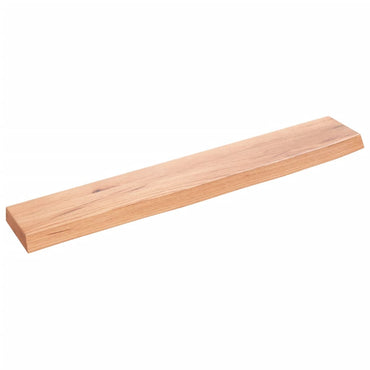 Wall Shelf Light Brown 60x10x2 cm Treated Solid Wood Oak