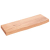 Wall Shelf Light Brown 60x20x4 cm Treated Solid Wood Oak