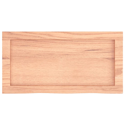 Wall Shelf Light Brown 60x30x(2-6) cm Treated Solid Wood Oak