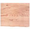 Wall Shelf Light Brown 60x50x2 cm Treated Solid Wood Oak