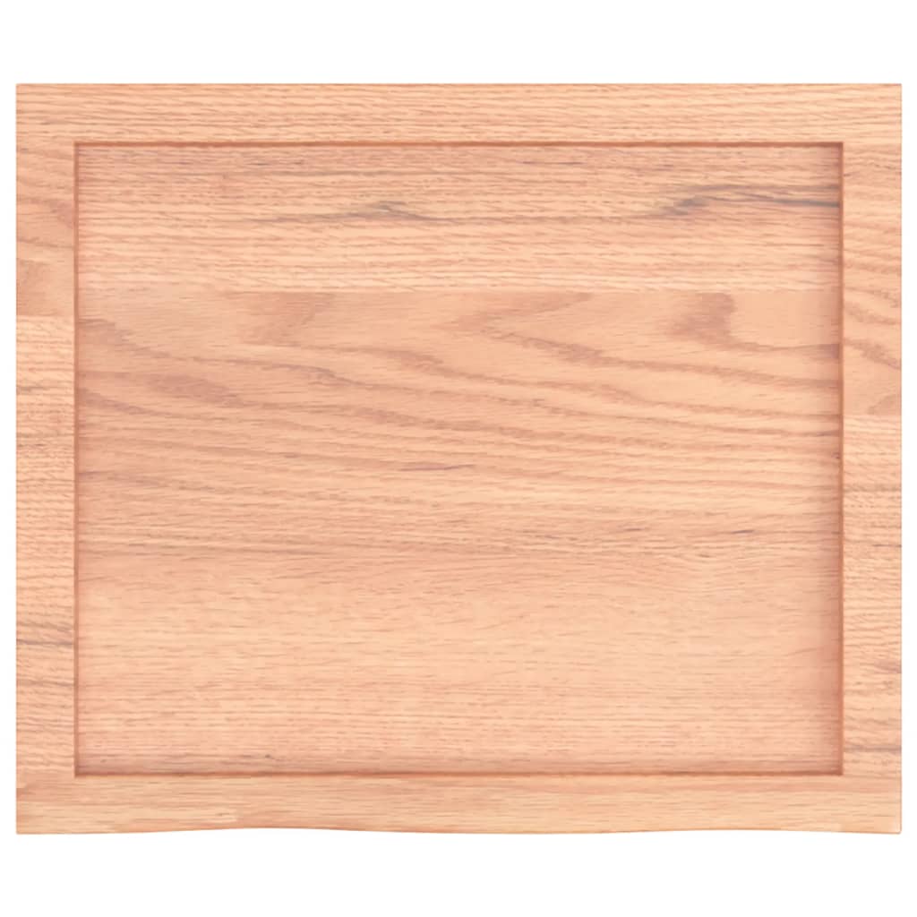 Wall Shelf Light Brown 60x50x(2-6) cm Treated Solid Wood Oak