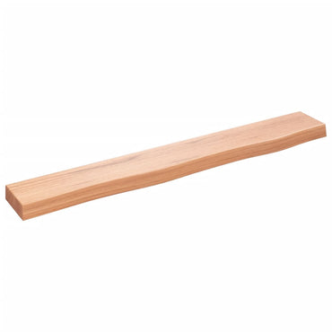 Wall Shelf Light Brown 80x10x4 cm Treated Solid Wood Oak