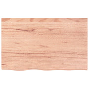 Wall Shelf Light Brown 80x50x2 cm Treated Solid Wood Oak