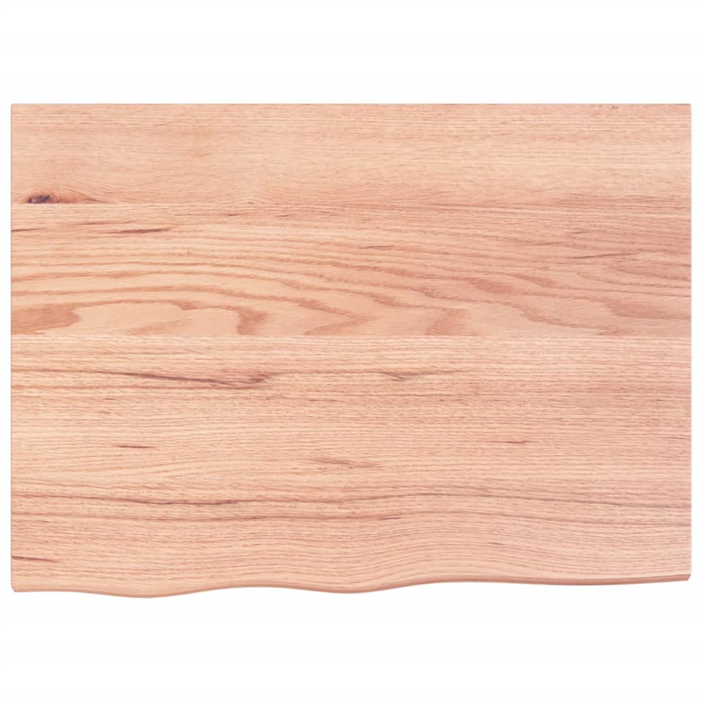 Wall Shelf Light Brown 80x60x2 cm Treated Solid Wood Oak