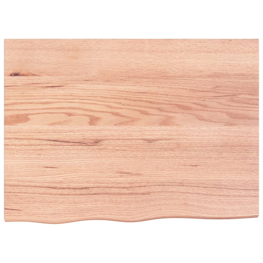 Wall Shelf Light Brown 31.5"x23.6"x(0.8"-1.6") Treated Solid Wood Oak