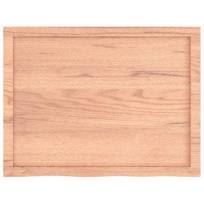 Wall Shelf Light Brown 31.5"x23.6"x(0.8"-1.6") Treated Solid Wood Oak