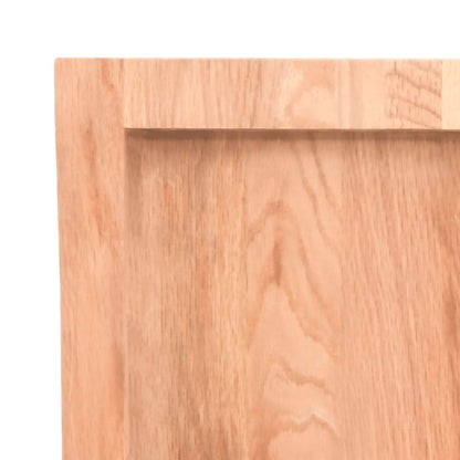 Wall Shelf Light Brown 31.5"x23.6"x(0.8"-1.6") Treated Solid Wood Oak