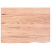Wall Shelf Light Brown 80x60x(2-6) cm Treated Solid Wood Oak