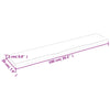 Wall Shelf Light Brown 100x20x2 cm Treated Solid Wood Oak