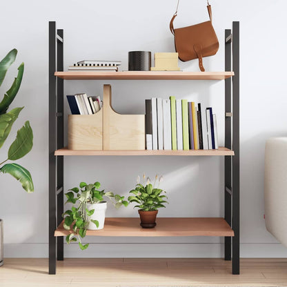 Wall Shelf Light Brown 100x50x2 cm Treated Solid Wood Oak