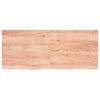 Wall Shelf Light Brown 120x50x(2-6) cm Treated Solid Wood Oak