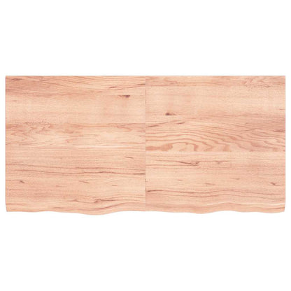 Wall Shelf Light Brown 120x60x(2-4) cm Treated Solid Wood Oak