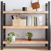 Wall Shelf Light Brown 120x60x(2-6) cm Treated Solid Wood Oak