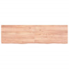 Wall Shelf Light Brown 140x40x(2-6) cm Treated Solid Wood Oak