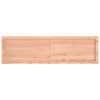 Wall Shelf Light Brown 140x40x(2-6) cm Treated Solid Wood Oak