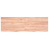 Wall Shelf Light Brown 160x50x(2-6) cm Treated Solid Wood Oak