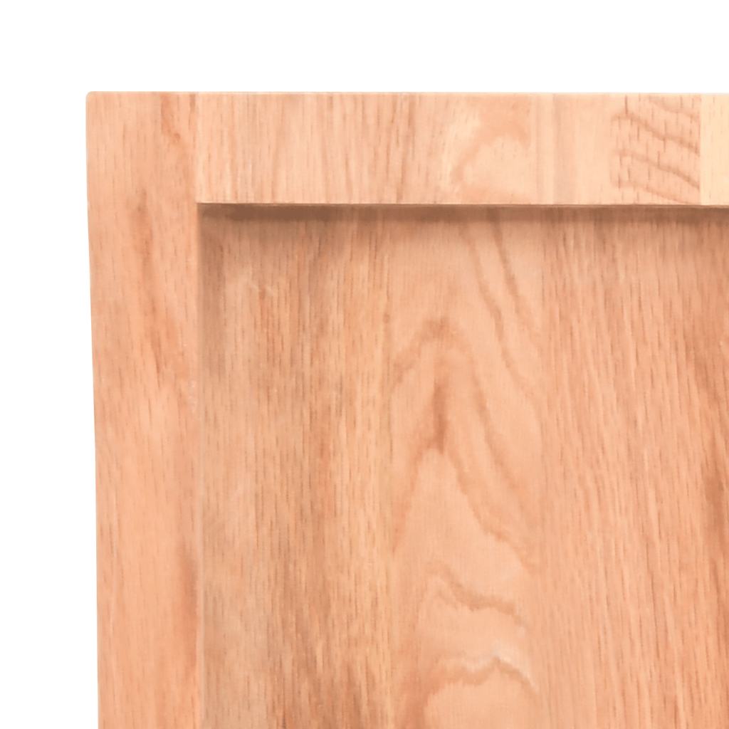 Wall Shelf Light Brown 70.9"x15.7"x(0.8"-1.6") Treated Solid Wood Oak