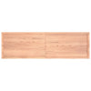 Wall Shelf Light Brown 200x60x(2-4) cm Treated Solid Wood Oak