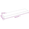 Wall Shelf Dark Brown 40x10x2 cm Treated Solid Wood Oak