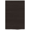 Wall Shelf Dark Brown 40x60x2 cm Treated Solid Wood Oak