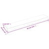 Wall Shelf Dark Brown 60x10x2 cm Treated Solid Wood Oak