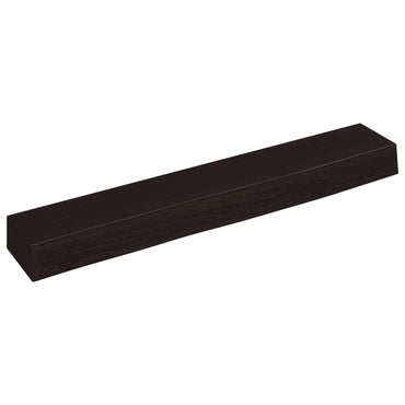 Wall Shelf Dark Brown 60x10x6 cm Treated Solid Wood Oak