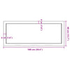 Wall Shelf Dark Brown 100x40x(2-6) cm Treated Solid Wood Oak