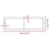 Wall Shelf Dark Brown 120x40x(2-4) cm Treated Solid Wood Oak