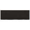 Wall Shelf Dark Brown 120x40x(2-6) cm Treated Solid Wood Oak