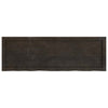 Wall Shelf Dark Brown 120x40x(2-6) cm Treated Solid Wood Oak
