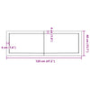 Wall Shelf Dark Brown 120x40x(2-6) cm Treated Solid Wood Oak