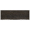 Wall Shelf Dark Brown 160x50x(2-6) cm Treated Solid Wood Oak