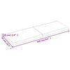 Wall Shelf Dark Brown 160x50x(2-6) cm Treated Solid Wood Oak