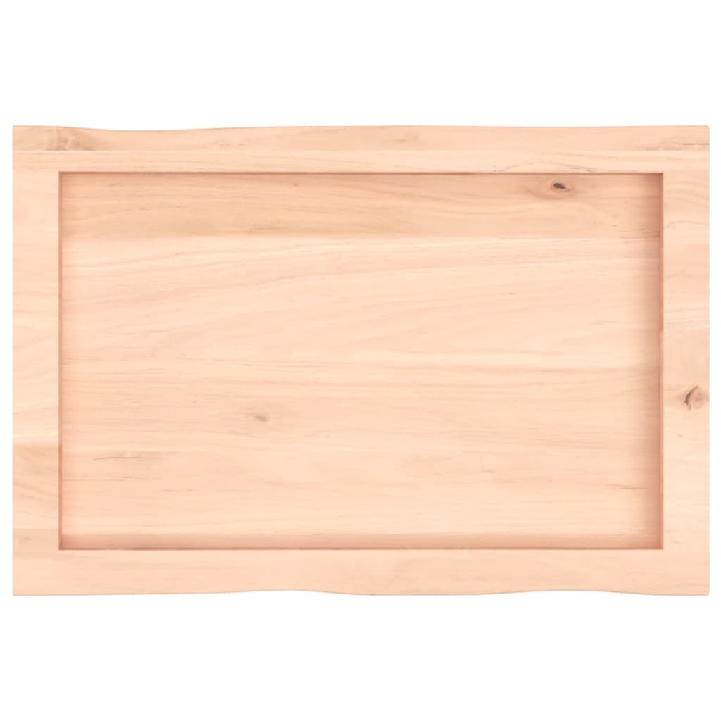 Table Top 60x40x(2-4) cm Untreated Solid Wood Live Edge