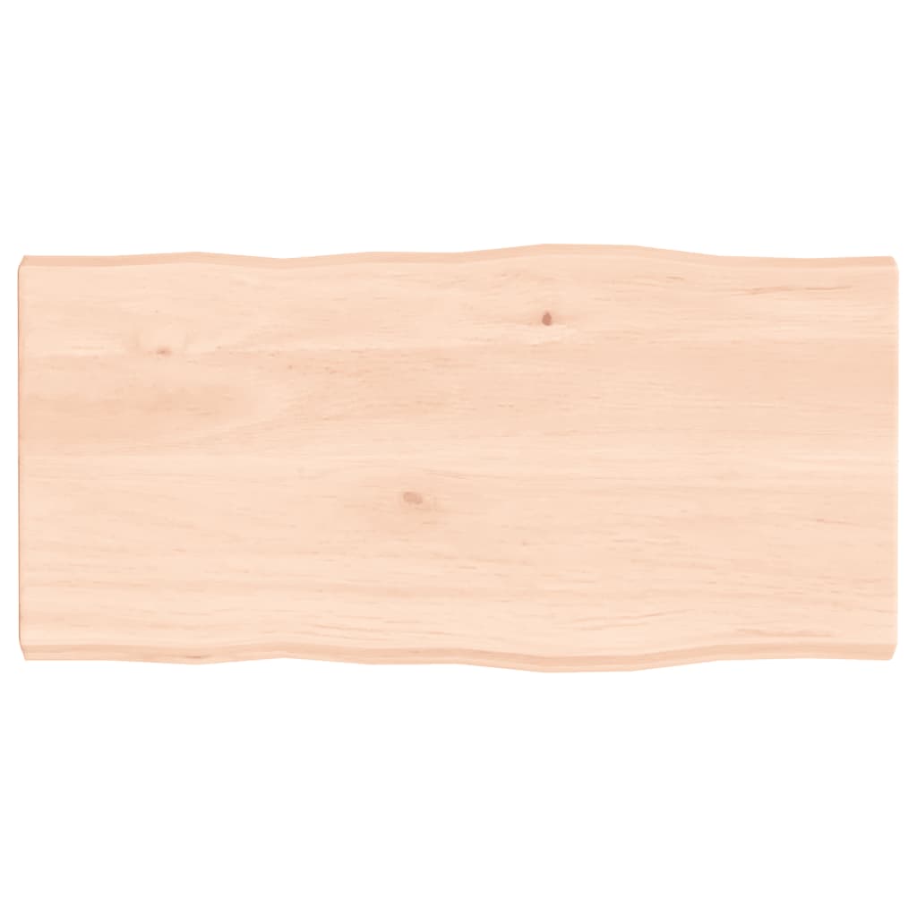 Table Top 80x40x(2-4) cm Untreated Solid Wood Live Edge